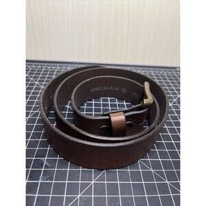 Pelham Belt Mens 38 Brown Genuine Leather Top Grain Cowhide Made In USA